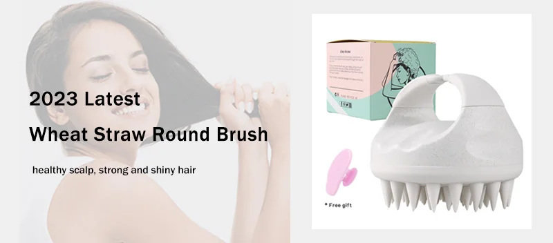 Brosse de Massage du Cuir Chevelu en Silicone