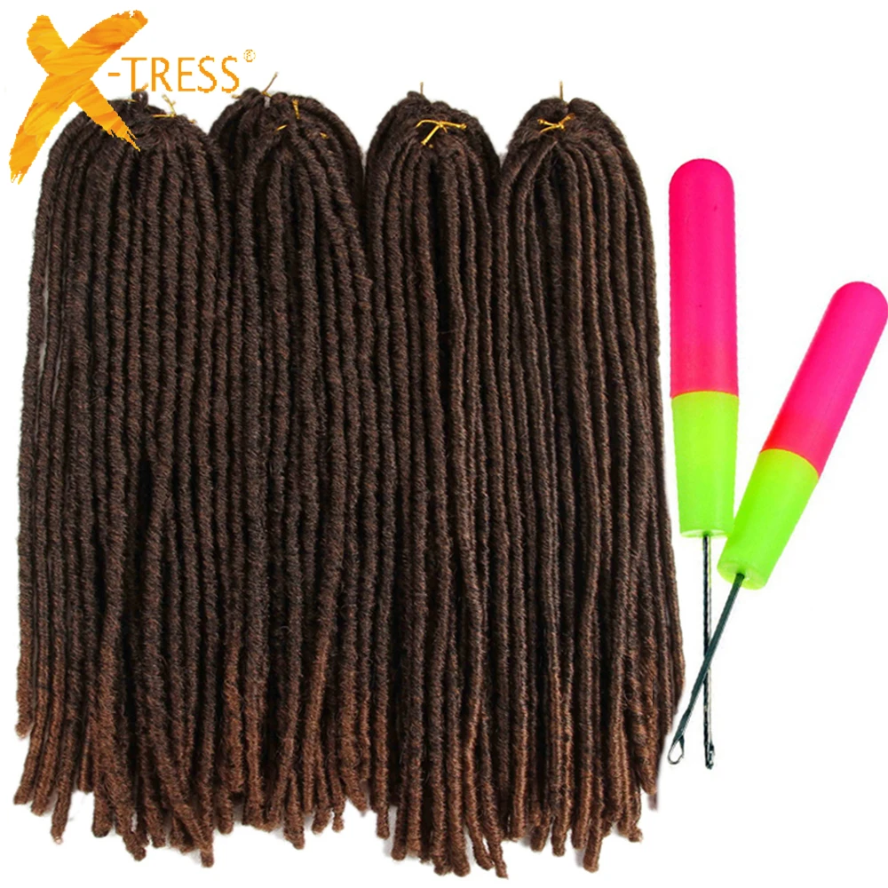 X-Tress Ombre à Brun Crochet Faux Locs