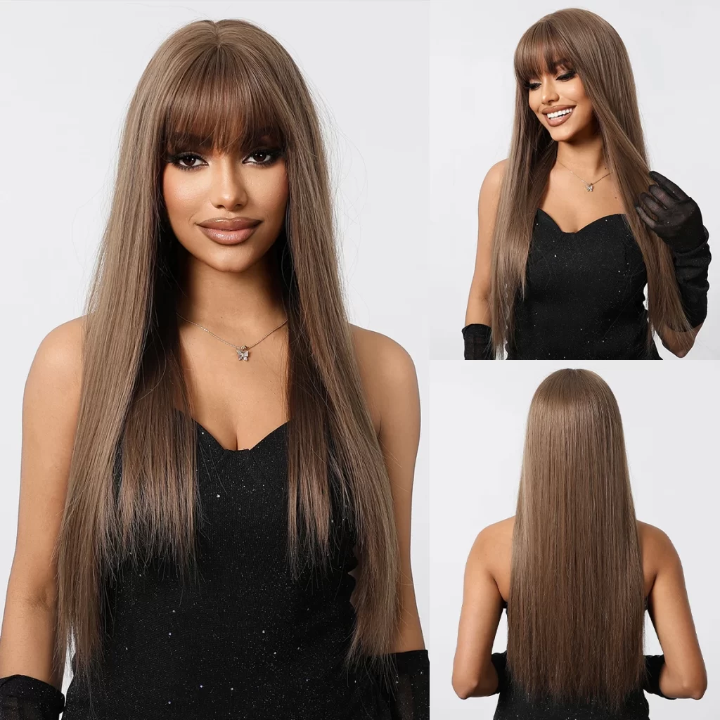 Cheveux Long Chatain Foncé