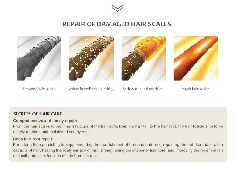 Réparation des écailles de cheveux