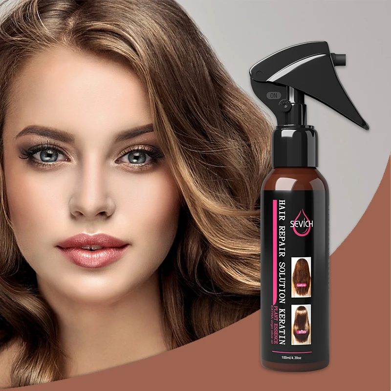 Produit Sevich Hair & Scalp Treatment Solution de réparation capillaire Kératine pour femmes Essence végétale huile d'olive vierge Réparation des cheveux abîmés