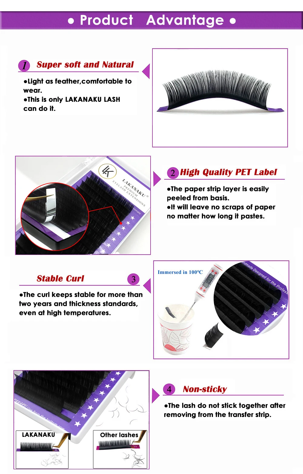 Extensions de cils LAKANAKU