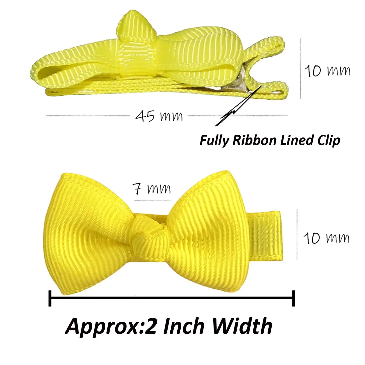 Pince à cheveux avec nœuds et rubans