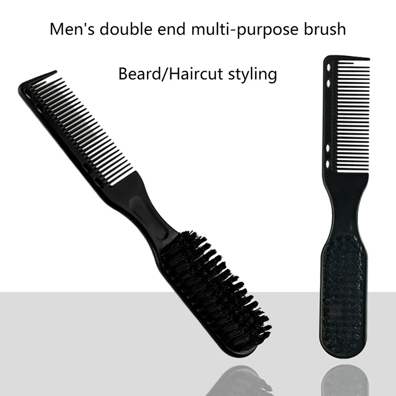 Brosse à barbe noire double face