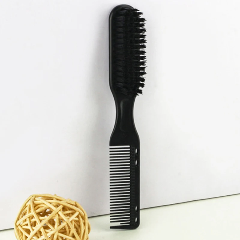 Brosse à barbe noire double face