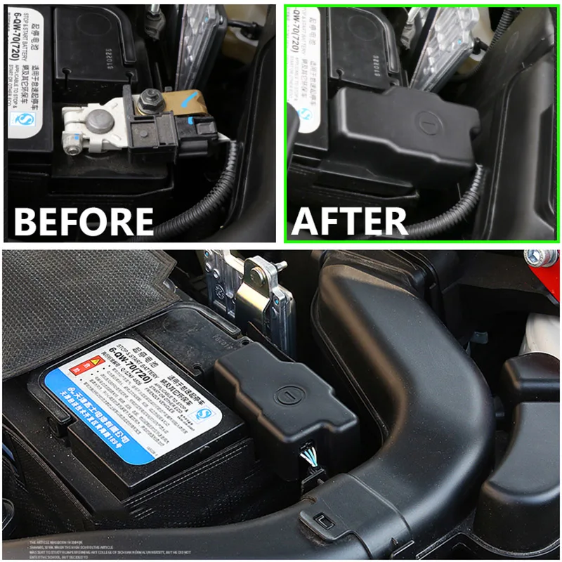 Couvercle de protection de Terminal d'électrode négative de batterie de voiture