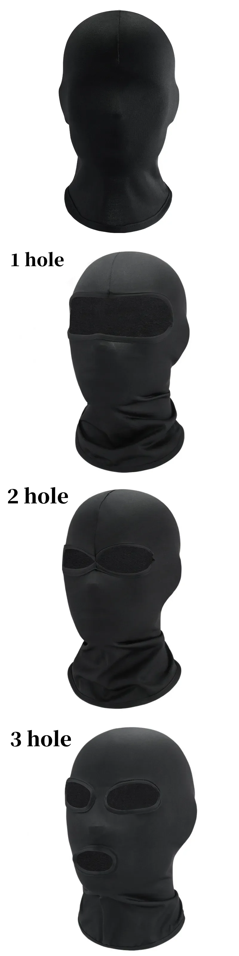 Cagoule intégrale noire