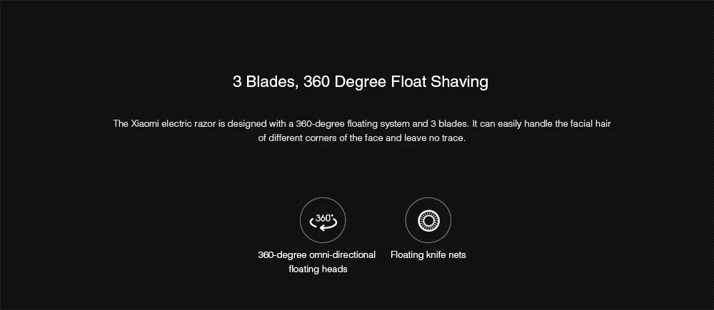 XIAOMI MIJIA Rasoir électrique S500