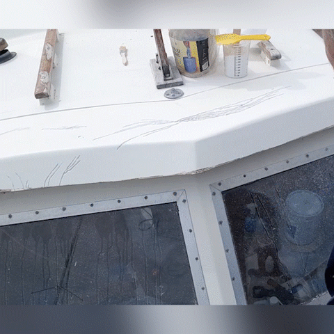 Rparation bateau en fibre de verre