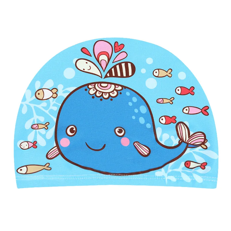 Image du bonnet de natation en tissu pour enfants