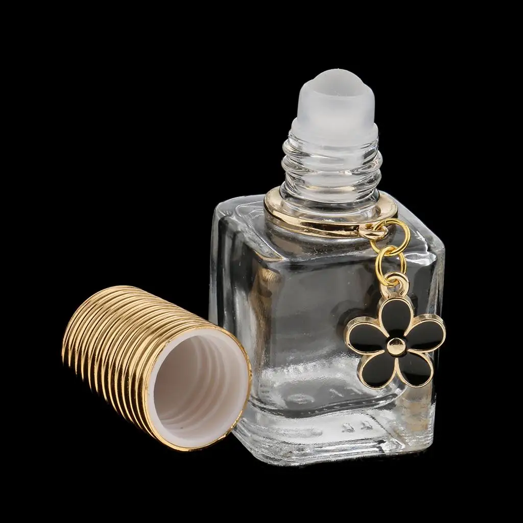 8ML Makeup Portable Perfumes Essential Oil Aftershave Glass Bottle Storage Case Clear Easy for Travel