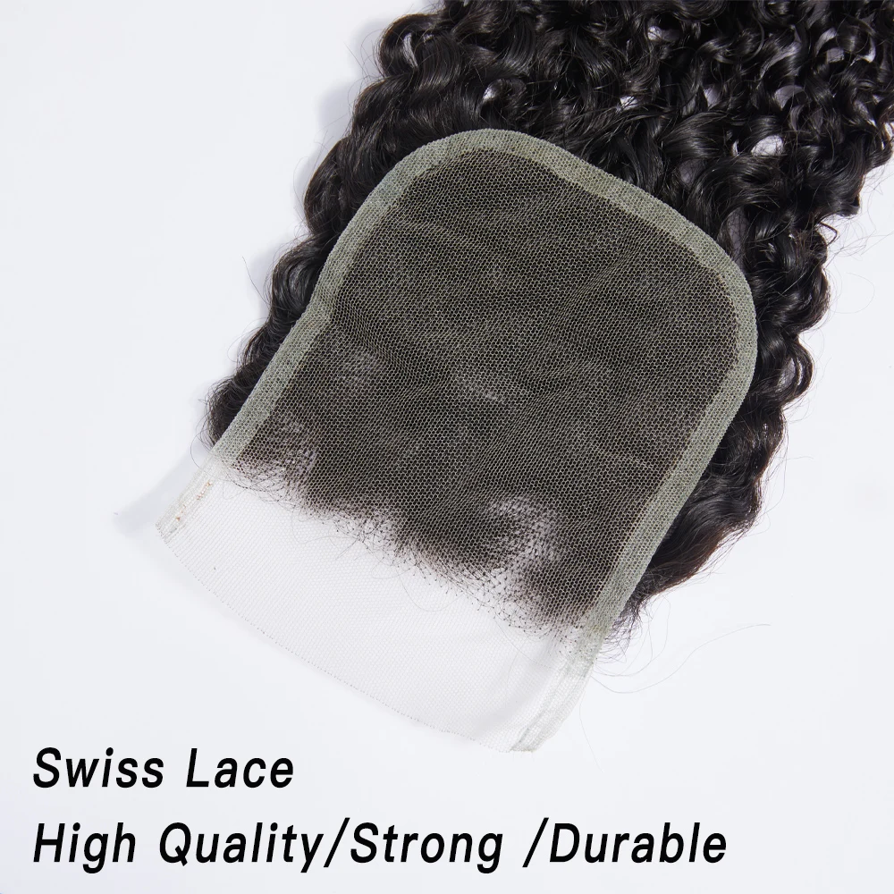 Bundles brésiliens bouclés avec fermeture