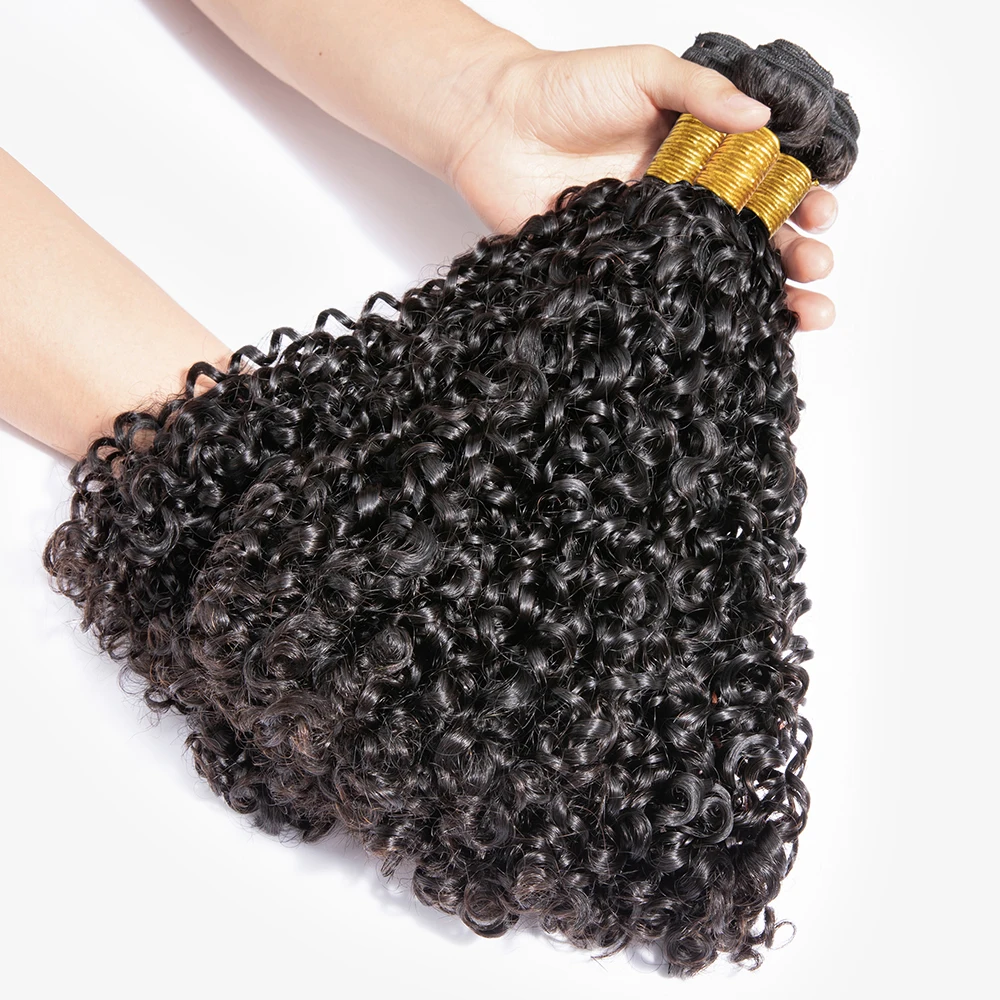 Bundles brésiliens bouclés avec fermeture
