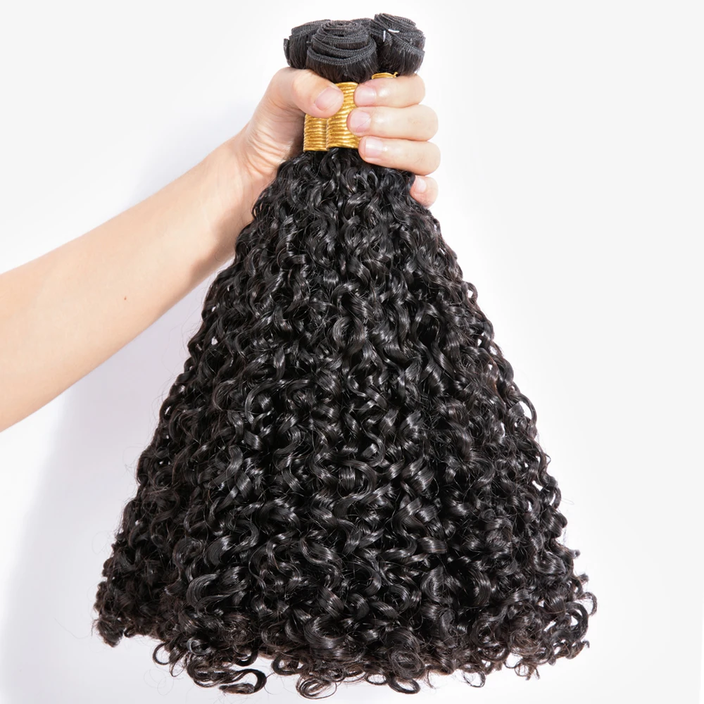 Bundles brésiliens bouclés avec fermeture