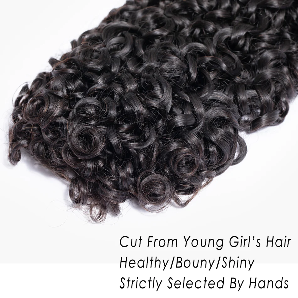 Bundles brésiliens bouclés avec fermeture