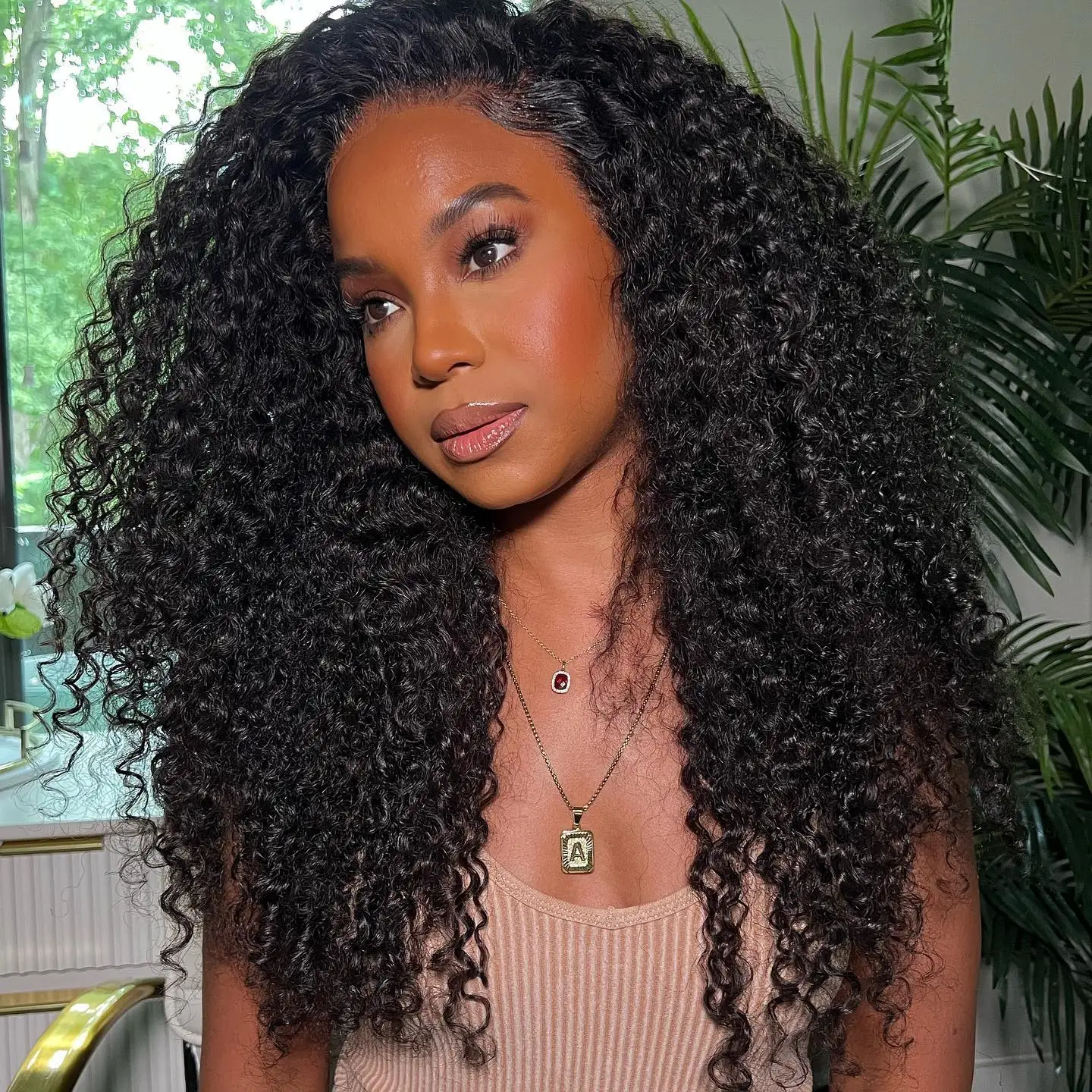 Bundles brésiliens bouclés avec fermeture
